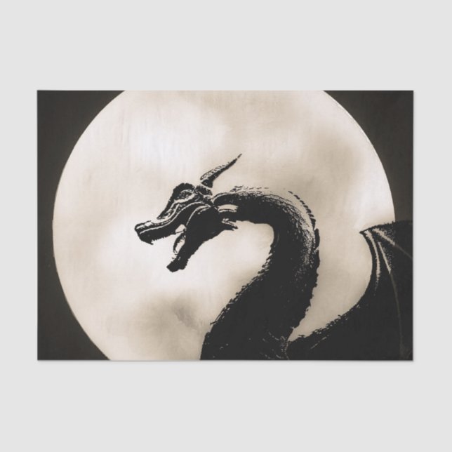 Moonlit Dragon Tissue Paper (Front)