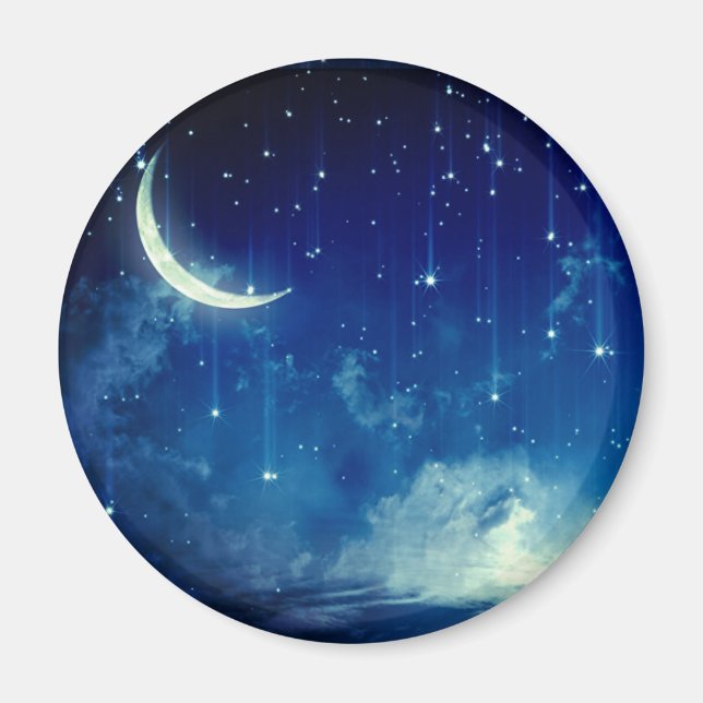 MOONLIT DREAMS KEYCHAIN |  CELESTIAL KEEPSAKE GIFT MAGNET (Front)