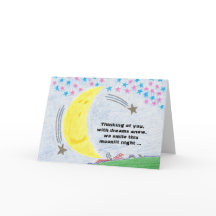 Moonlit Dreams New Baby Card