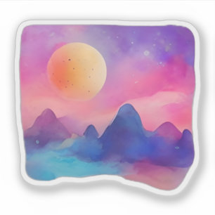 Moonlit Dreamscape Sticker
