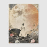 Moonlit Elegance - Back View of Woman with Moon 2