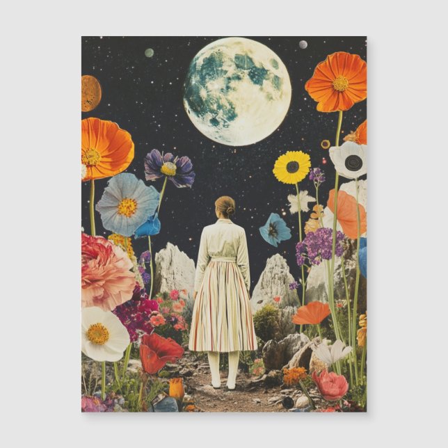 Moonlit Elegance - Back View of Woman with Moon 3 (Front)