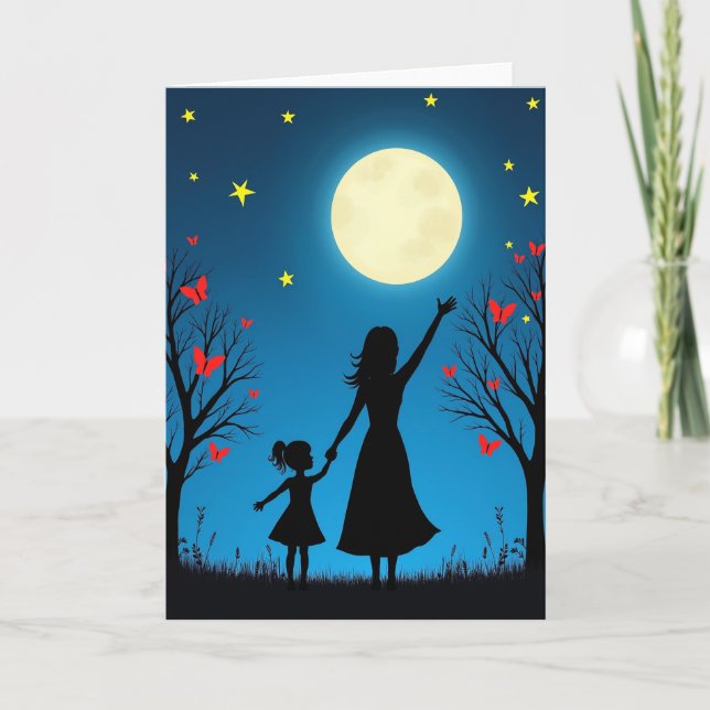 Moonlit Embrace Family Tree Card (Front)