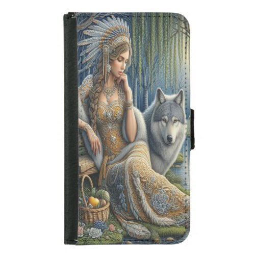 Moonlit Enchantment in the Mystic Forest Samsung Galaxy S5 Wallet Case