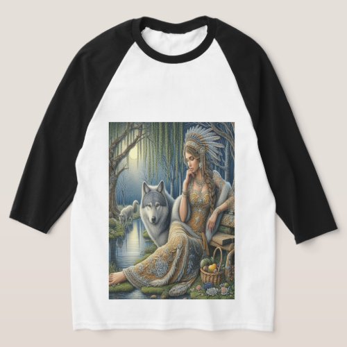 Moonlit Enchantment in the Mystic Forest T_Shirt