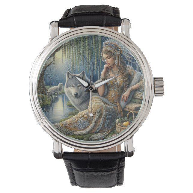 Moonlit Enchantment in the Mystic Forest Watch (Front)