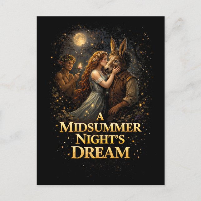 Moonlit Enchantment Postcard (Front)