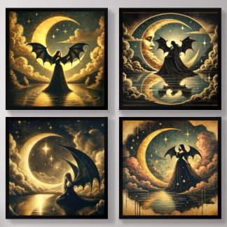 Moonlit Enchantress Acrylic Photo Tile