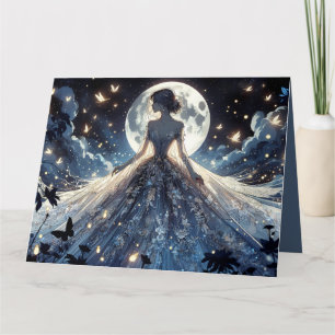Moonlit Fairy Princess Celestial Gown Card