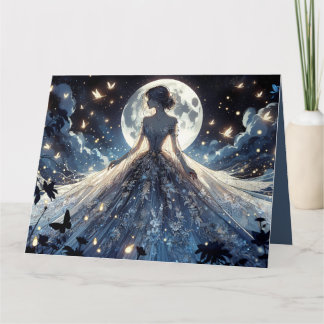 Moonlit Fairy Princess Celestial Gown Card
