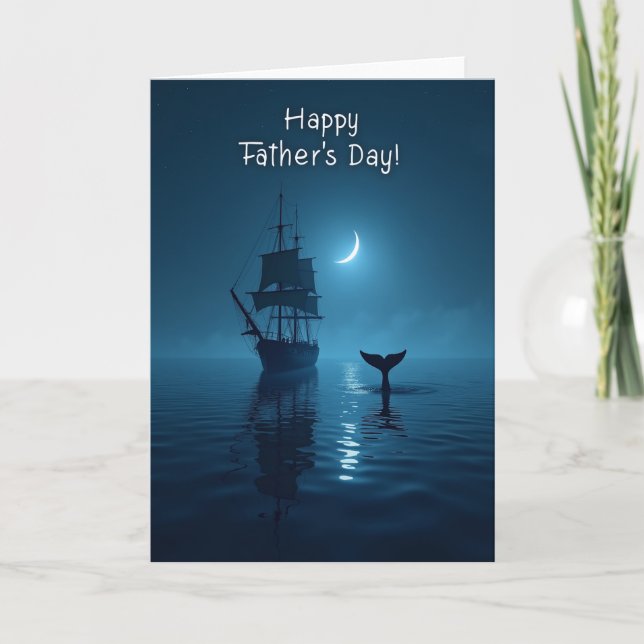 Moonlit Fathers Day Card (Front)
