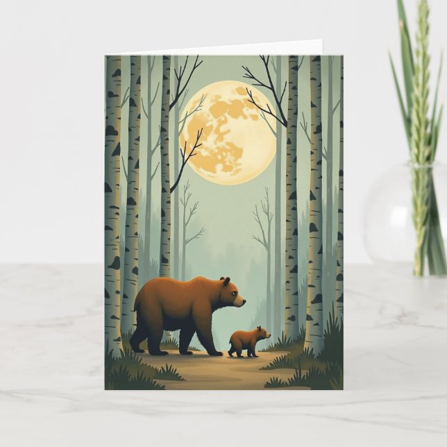 Moonlit Fathers Day Walk Card (Front)