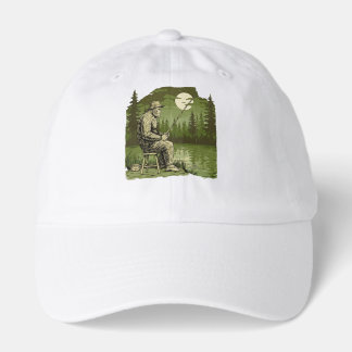Moonlit Fishing with Bigfoot Hat