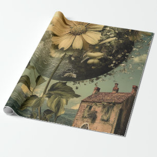 Moonlit Flower & Vintage Charm Wrapping Paper
