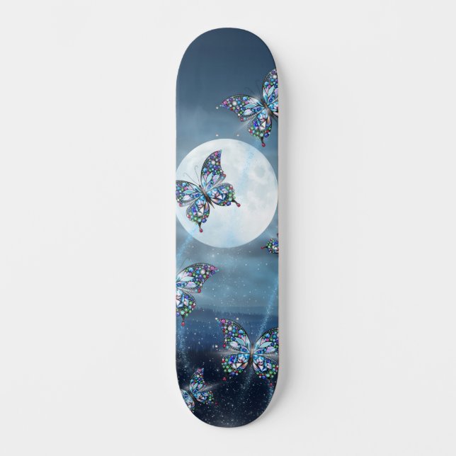 Moonlit Flutter Skateboard (Front)