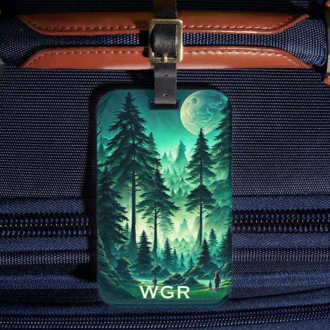 Moonlit Forest  Luggage Tag (Creator Uploaded)