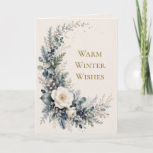 Moonlit Garden Botanical Warm Winter Wishes