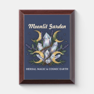 Moonlit Garden Crystal Bouquet • Herbal Magic Award Plaque