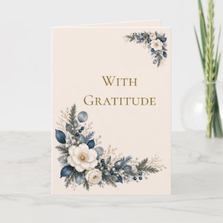Moonlit Garden Graceful Corner With Gratitude Card