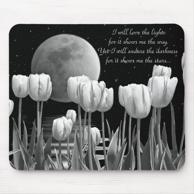 Moonlit Garden Mouse Pad (Front)