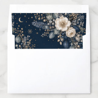 Moonlit Garden Woodland Bird Midnight Elegance Envelope Liner