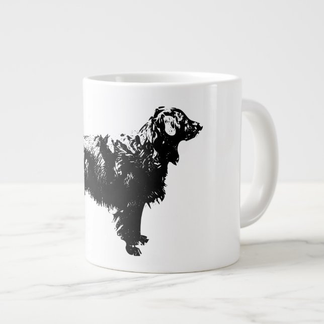 Moonlit Gate Guardian Giant Coffee Mug (Front Right)