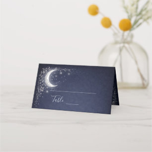 Moonlit Grove Celestial Woodland Wedding Place Card