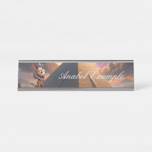 Moonlit Guardian of the Ancient Sands. Desk Name Plate