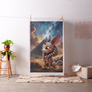 Moonlit Guardian of the Ancient Sands.  Fabric