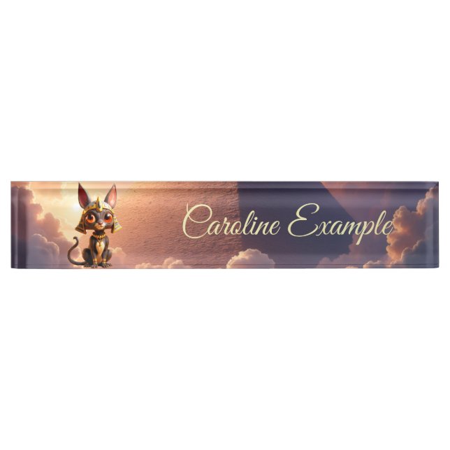 Moonlit Guardian of the Eternal Sands.  Desk Name Plate (Front)