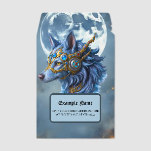 Moonlit Guardian of the Sapphire Veil. Envelope Mailers