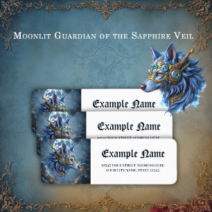 Moonlit Guardian of the Sapphire Veil.  Label