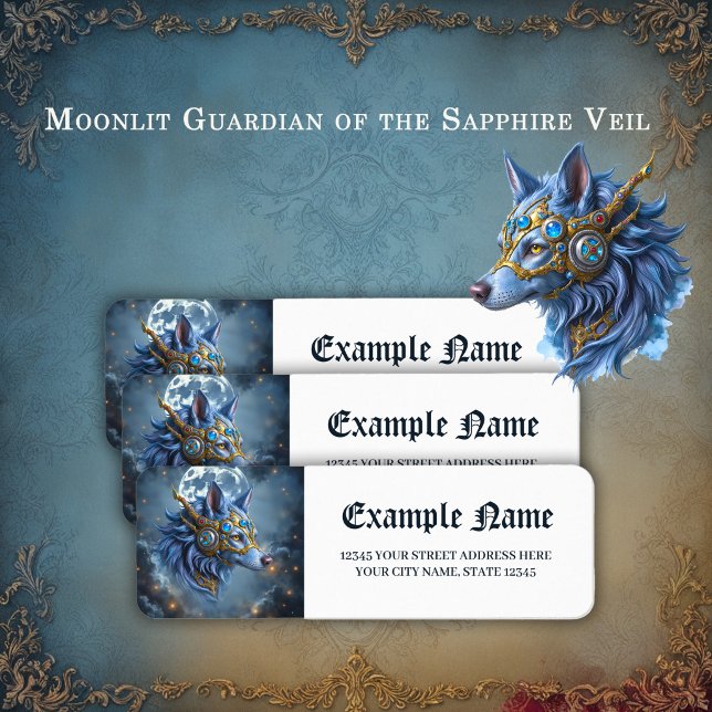 Moonlit Guardian of the Sapphire Veil.  Label (Creator Uploaded)