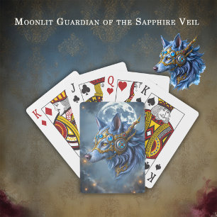 Moonlit Guardian of the Sapphire Veil.  Poker Cards