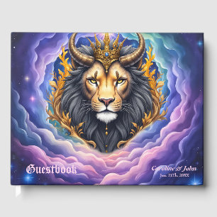 Moonlit Guardians – Cosmic lion.  Guest Book