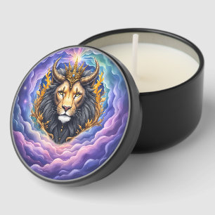 Moonlit Guardians – Cosmic lion. Mini Candle Favors