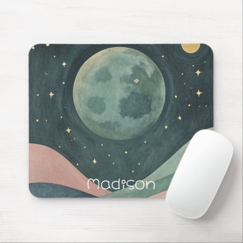 Moonlit Hills Mouse Pad