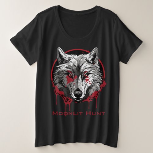 Moonlit Hunt Plus Size T_Shirt