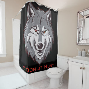 Moonlit Hunt Shower Curtain