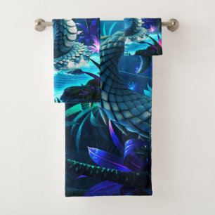 Moonlit Jungle Guardian – Enchanted Owl Bath Towel Set
