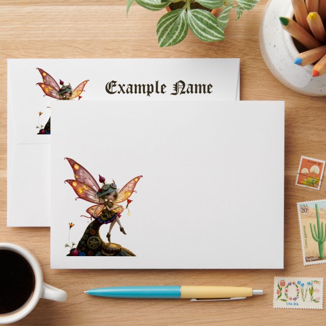 Moonlit Keeper of Clockwork Light. Envelope (Desk)