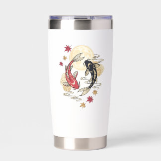 Moonlit Koi Spirit Garden Insulated Tumbler