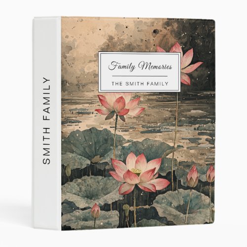 Moonlit Lotus Lake (3) Mini Binder