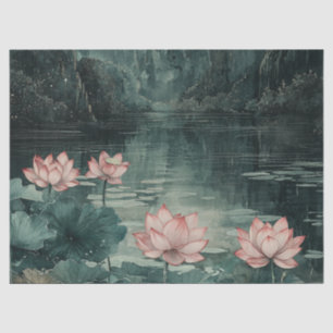 Moonlit Lotus Lake (8) Tissue Paper