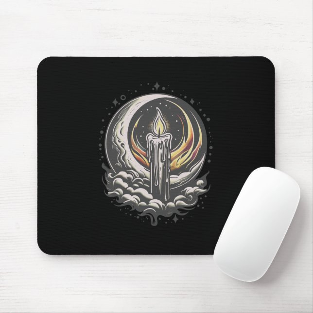 Moonlit Magic-Black BG Mouse Pad (With Mouse)