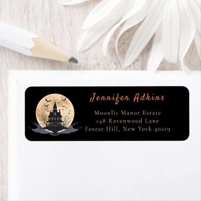Moonlit Manor Halloween  Label (Insitu)