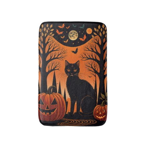 Moonlit Meow Bath Mat