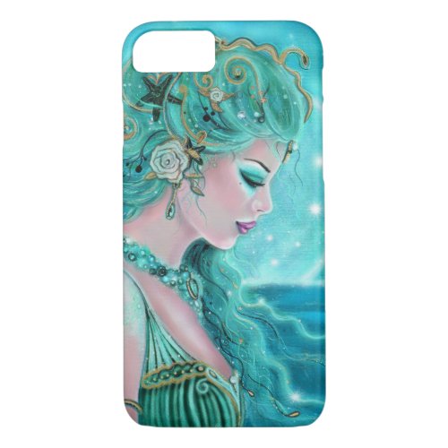 Moonlit Mermaid  By Renee Lavoie iPhone 87 Case