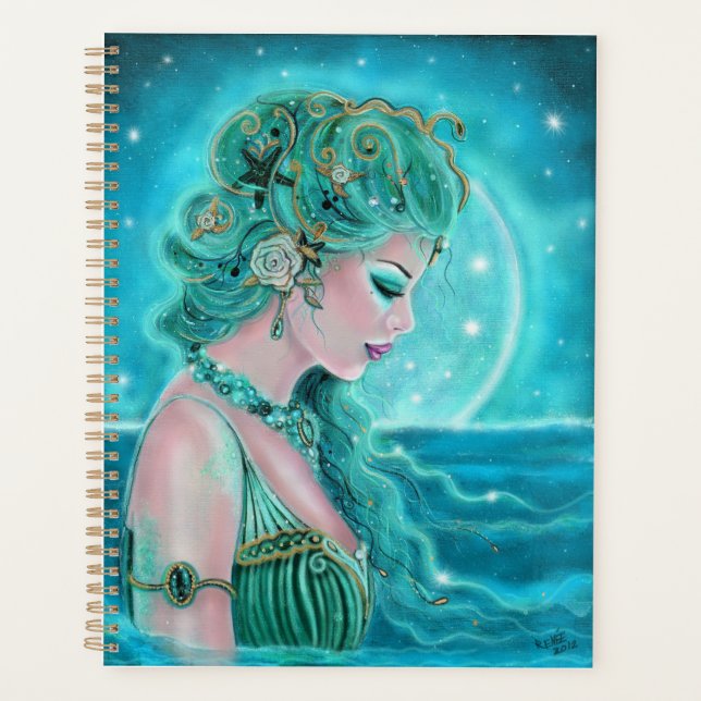 Moonlit Mermaid  By Renee Lavoie Planner (Front)