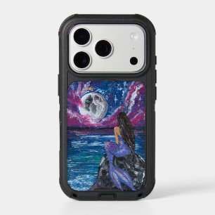 Moonlit mermaid handmade artwork iPhone 17 pro case